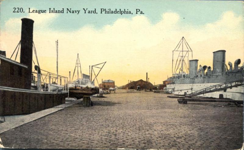 League Island Navy Yard at Philadelphia PA, Pennsylvania - pm 1914 - DB