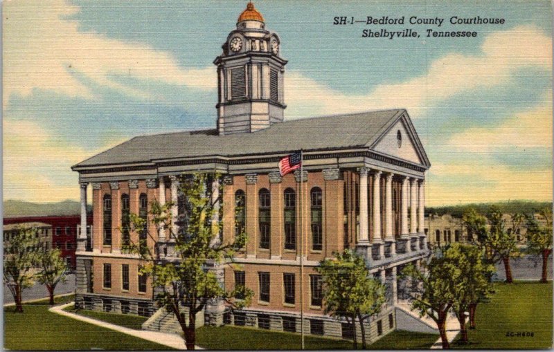Tennessee Shelbyville The Bedford County Court House Curteich