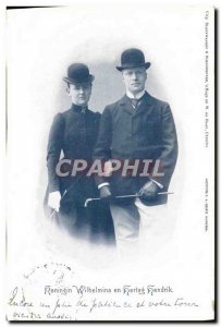 Postcard Old koningin Hendrik Wilhelmina hertog