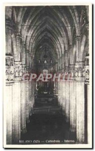 Old Postcard Milan Cathedral Interno
