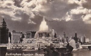 Illinois Chicago Buckingham Fountain Grant Park Real Photo