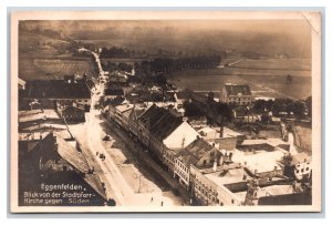 RPPC Egenfelden View From Shadpfarr Church Germany UNP Postcard R21