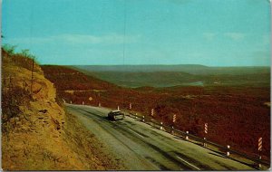 Vtg Scenic Point View from Highway 7 near Jasper Arkansas AR Ozarks Postcard