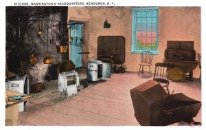 Vintage Postcard Kitchen Washington's Headquarters Newburgh New York Davis Photo