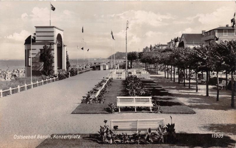 OSTSEEBAD BANSIN GERMANY KONZERTPLATZ PHOTO GEYER PUBL POSTCARD