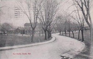 Nebraska Omaha Fort Omaha Street Scene 1908