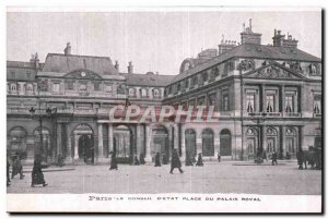 Paris Old Postcard The board & # 39etat site of the Royal Palace