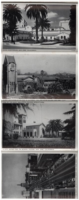 c1930 Souvenir View Folder San Jose California The Hospitality City