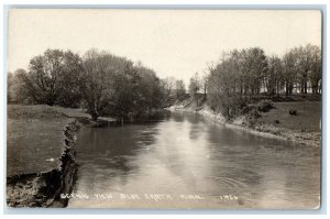 c1910's Scenic View River And Trees Blue Earth Minnesota MN RPPC Photo Postcard