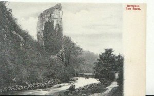 Derbyshire Postcard - Dovedale - Llam Rocks - Ref 673A