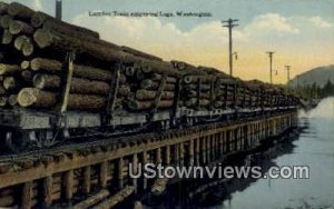 Lumber Train, Logs - Misc, Washington WA  