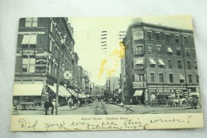 Circa 1900-08 Asylum St Morse College Soda Trolly, Hartford, CT Postcard P33