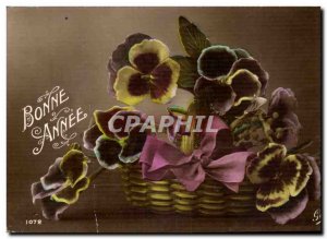 Old Postcard Fancy Happy Valentine Flowers