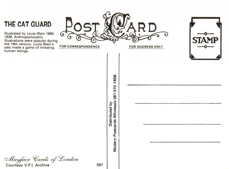 The Cat Guard,Louis Wayne Reproduction