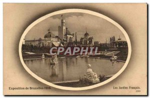 Exhibition of Brussels Brussels, Belgium and Belgium-1910- Gardens French -Ca...