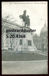 h5112- MONTREAL Quebec 1920s Strathcona Monument. Real Photo Postcard by Brunner