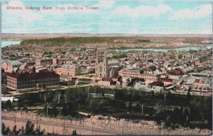 Canada Ottawa Looking East From Victoria Tower Vintage Postcard C088