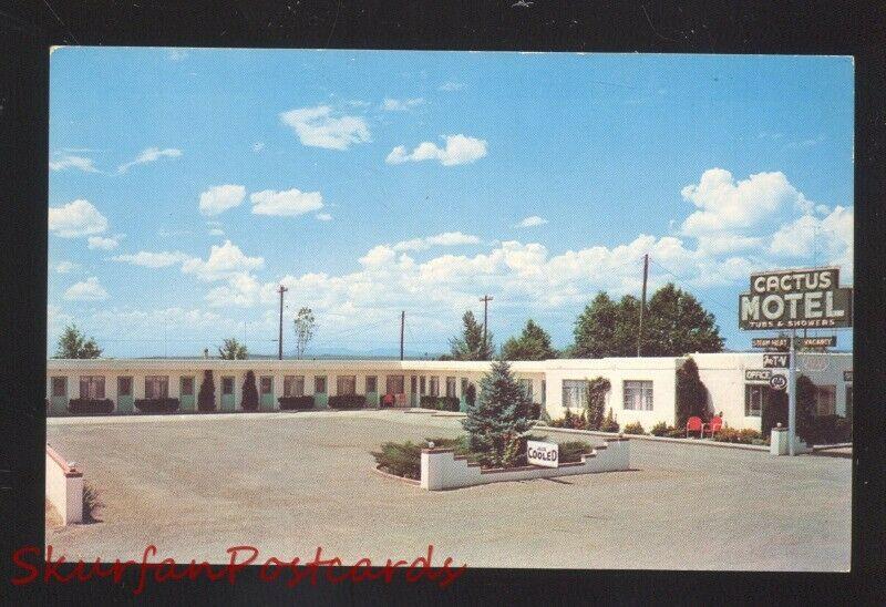 MORIARTY NEW MEXICO ROUTE 66 CACTUS MOTEL VINTAGE ADVERTISING POSTCARD OLD