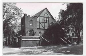 Presbyterian Church Falls City Nebraska 1950s RPPC real photo postcard