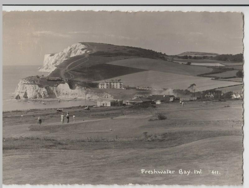 Isle Of Wight; Freshwater Bay 411 RP PPC By Merwood, 1961 To R Edwards, Newbury