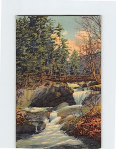 Postcard The Basin, Franconia Notch, White Mountains, New Hampshire