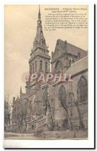 Mezieres Old Postcard L & # 39eglise Notre Dame south coast