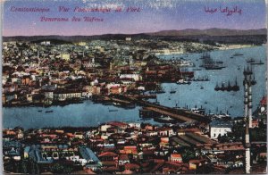 Turkey Constantinople Istanbul Harbor Vintage Postcard C100