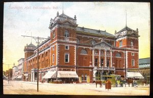 Vintage Postcard 1908 Tomlinson Hall, Indianapolis, Indiana (IN)