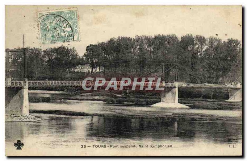 Postcard Old Suspension Bridge Tours St Symphorien