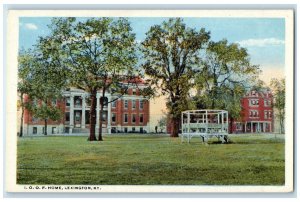 c1920 IOOF Home Exterior Building Trampoline Lexington Kentucky Vintage Postcard