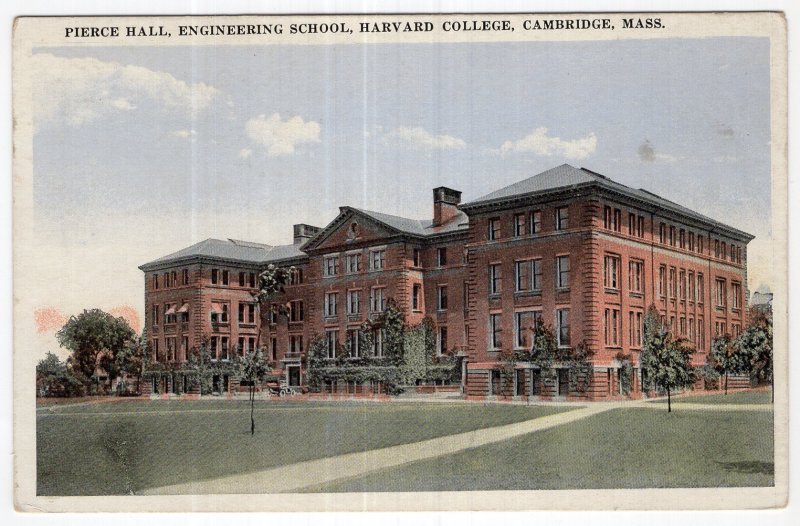 Cambridge, Mass, Pierce Hall, Engineering School, Harvard College