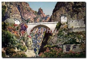 Menton - Le Pont Saint Louis Old Postcard