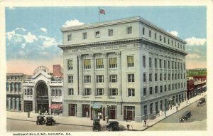 PC CPA FREEMASONRY, AUGUSTA, GA, MASONIC BUILDING, Vintage Postcard (b14682)