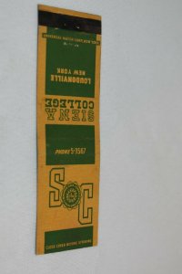 Siena College Loudonville New York 20 Strike Matchbook Cover