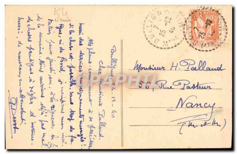 Old Postcard The Facade