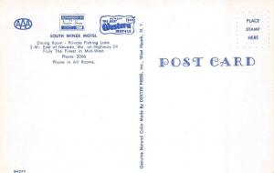 NEVADA, MO Missouri SOUTH WINDS MOTEL Vernon Co ROADSIDE c1950's Chrome Postcard