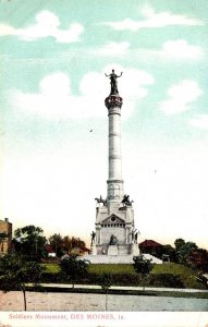 Iowa Des Moines Soldiers Monument 1910