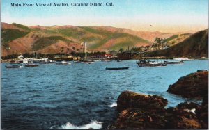 Main Front View of Avalon Catalina Island California Postcard C095