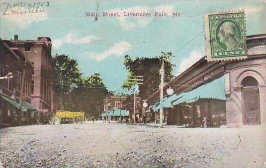 Maine Livermore Falls Main Street