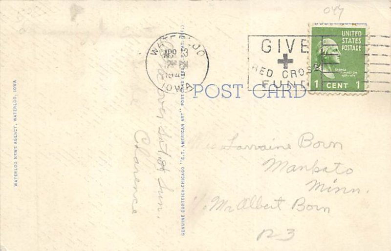 Waterloo, Iowa Postcard