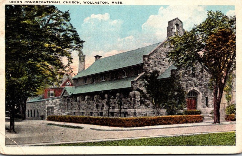 Massachusetts Wollaston Union Congregational Church 1936
