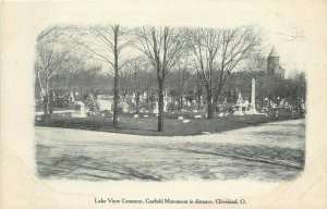 Ohio Cleveland Lake View Cemetery Garfield Monument undivided Postcard 22-2165