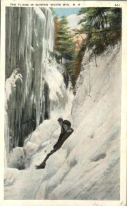 Winter in the Flume, White Mountains, New Hampshire - pm 1933 - WB