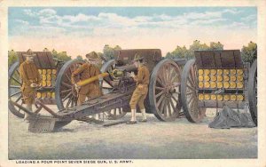 4.7 Siege Gun US Army Artillery WWI postcard