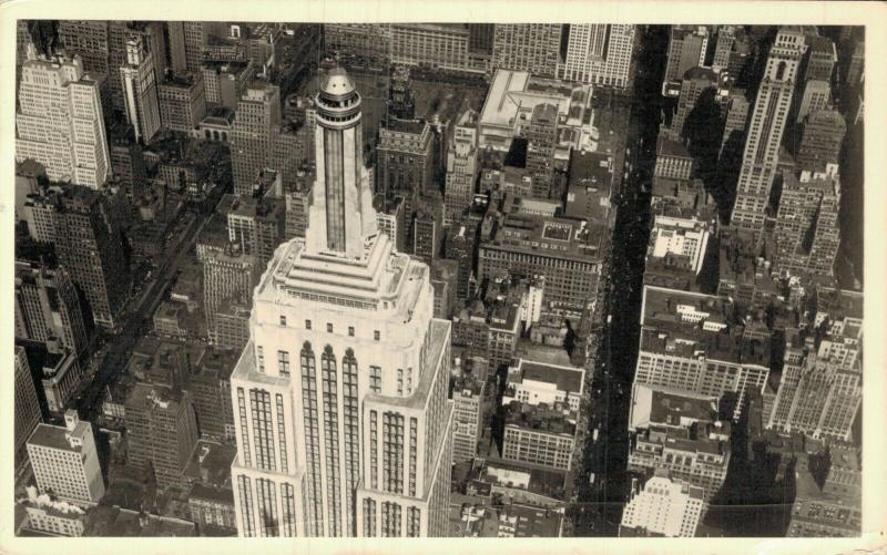 USA - Aerial View of Empire State Observatories REAL PHOTO 01.83