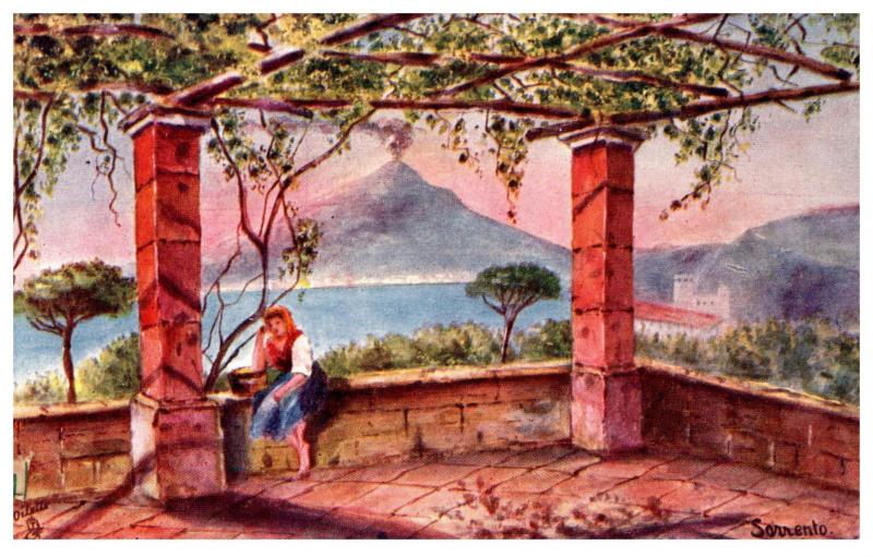 Italy Sorento , Tuck's no.7450 , Southern Italy series