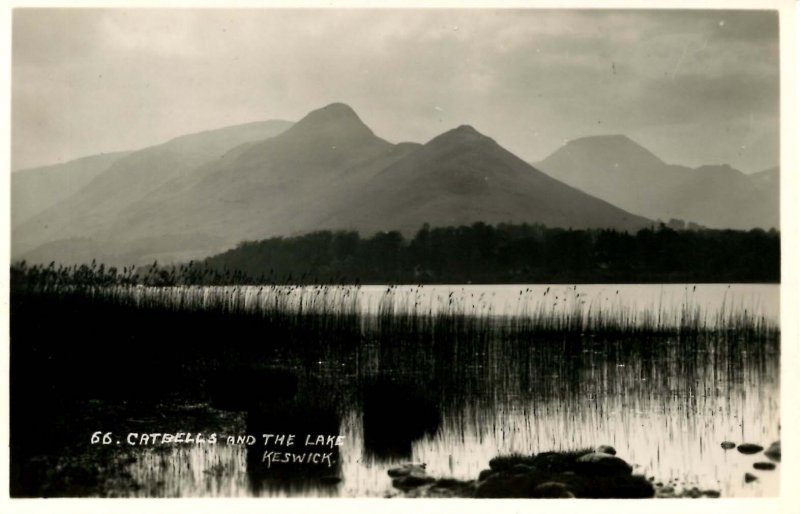 UK - England, Keswick. Catbells and the Lake  *RPPC