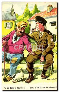 Humor - Illustration - C & # 39est castle life - militaria - Old Postcard