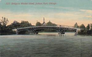 Illinois Chicago Bridge To Wooded Island Jackson Park