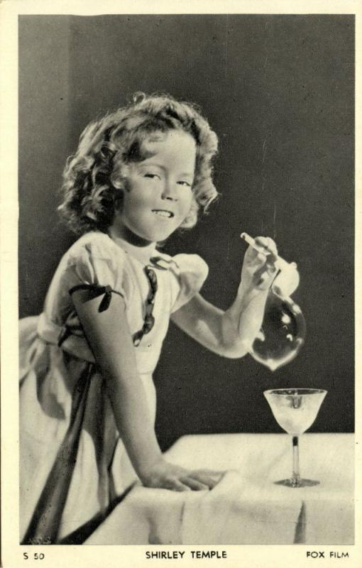 Child Actress SHIRLEY TEMPLE blowing Bubbles (1930s) Fox Film S50